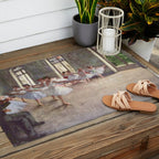 Ballet Rehearsal 1873 By Edgar Degas Reproduction by the Famous French Painter Dance Class Scene Outdoor Rug Gallery Image 2
