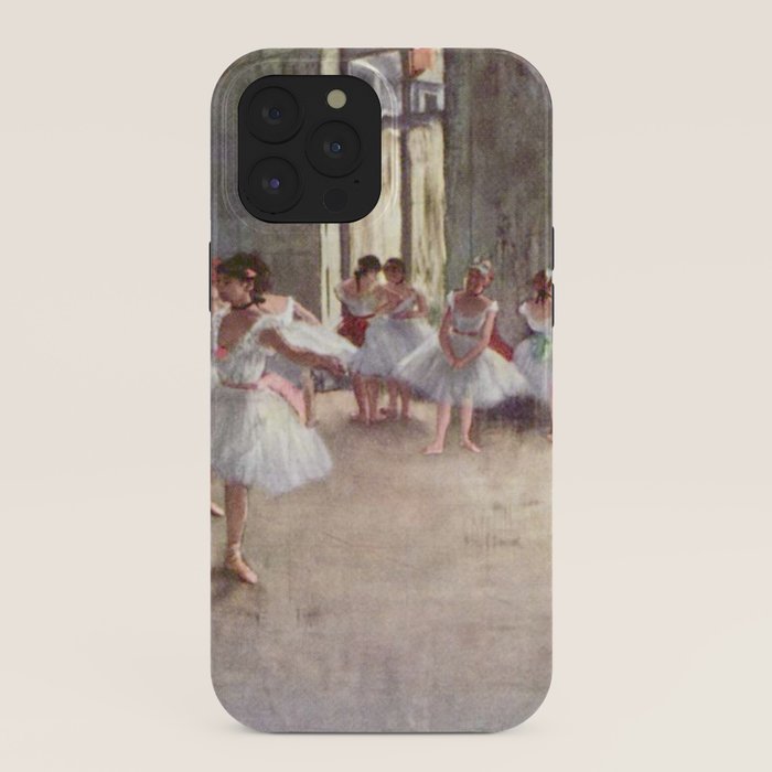 Ballet Rehearsal 1873 By Edgar Degas Reproduction by the Famous French Painter Dance Class Scene iPhone Case Gallery Image 40