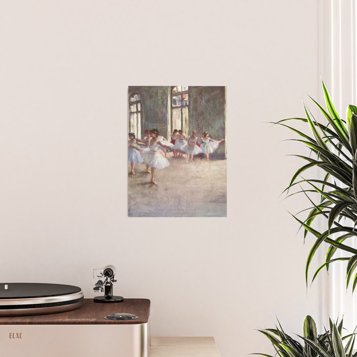 Ballet Rehearsal 1873 By Edgar Degas Reproduction by the Famous French Painter Dance Class Scene Poster Gallery Image 2
