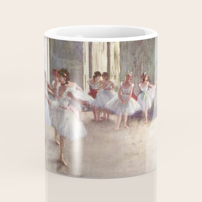 Ballet Rehearsal 1873 By Edgar Degas Reproduction by the Famous French Painter Dance Class Scene Coffee Mug Gallery Image 4