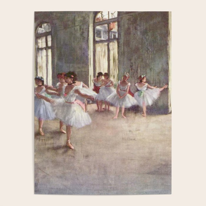 Ballet Rehearsal 1873 By Edgar Degas Reproduction by the Famous French Painter Dance Class Scene Poster Gallery Image 4