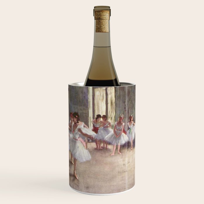 Ballet Rehearsal 1873 By Edgar Degas Reproduction by the Famous French Painter Dance Class Scene Wine Chiller Gallery Image 1