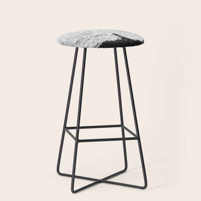 Surfer and Shore - Aerial Ocean Fine Art Print Stool Gallery Image 1
