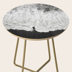 Surfer and Shore - Aerial Ocean Fine Art Print Side Table Gallery Image 2