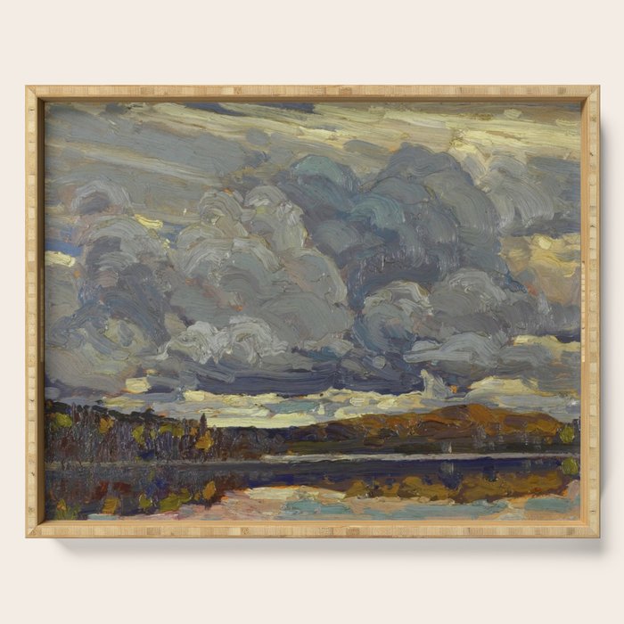 Tom Thomson Grey Sky 1914 Canadian Landscape Artist Serving Tray Gallery Image 1