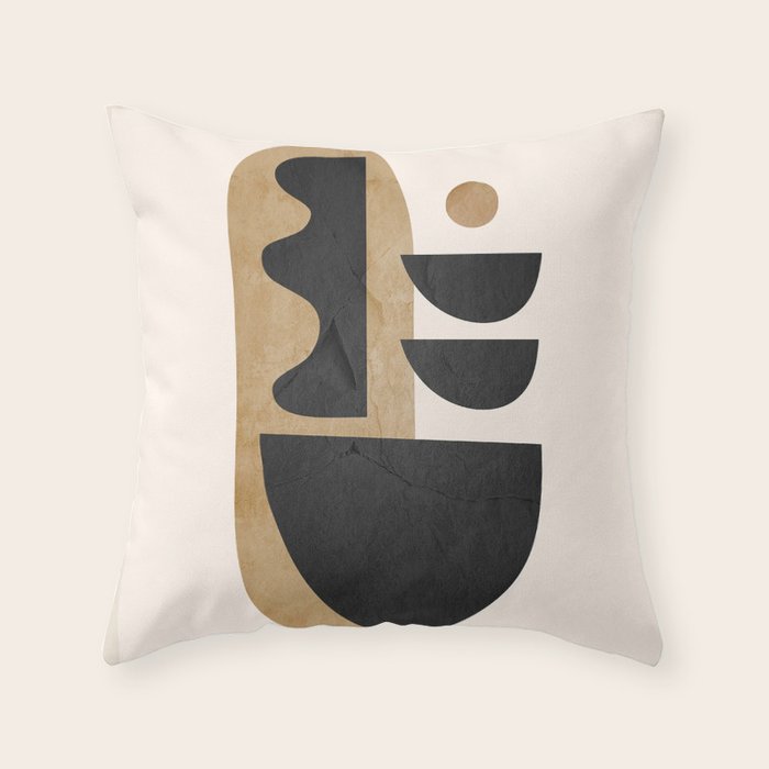 Modern Abstract Minimal Shapes 218 Throw Pillow Gallery Image 1