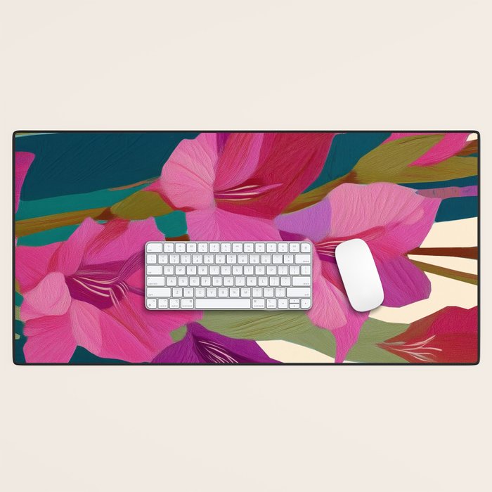 Magenta Garden Desk Mat Gallery Image 1