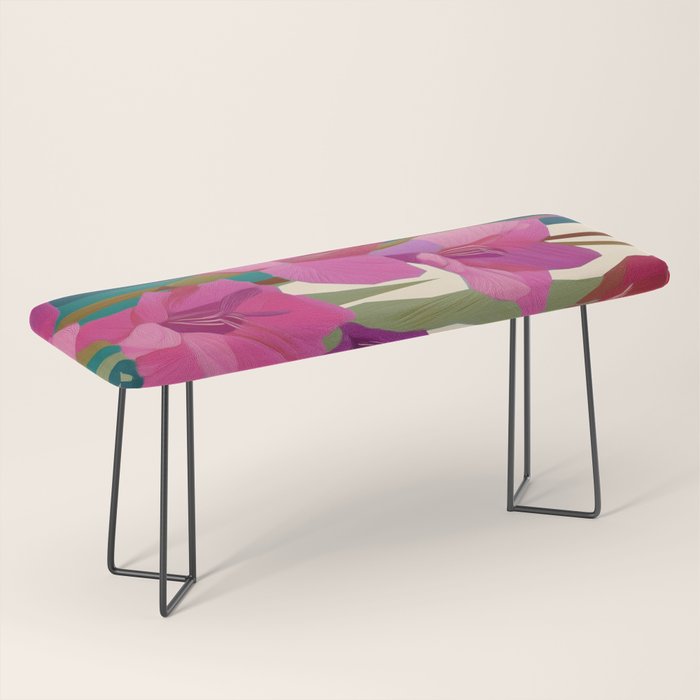 Magenta Garden Bench Gallery Image 1
