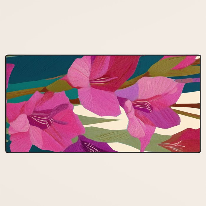 Magenta Garden Desk Mat Gallery Image 3