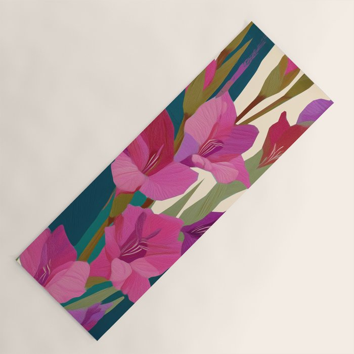 Magenta Garden Yoga Mat Gallery Image 1
