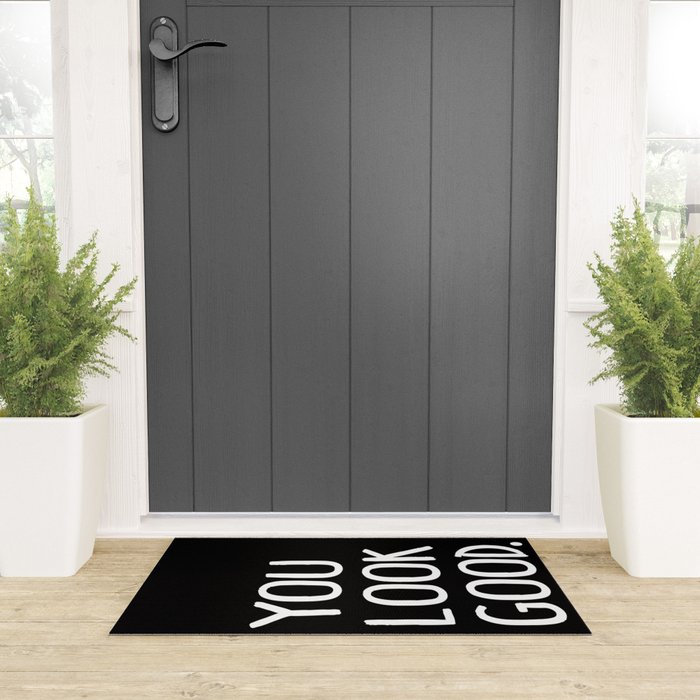 You Look Good Bathroom Art Welcome Mat Gallery Image 3