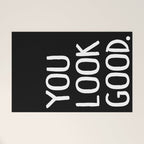 You Look Good Bathroom Art Welcome Mat Gallery Image 1