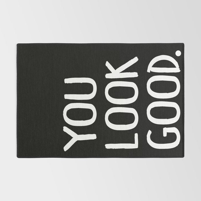 You Look Good Bathroom Art Rug Gallery Image 2