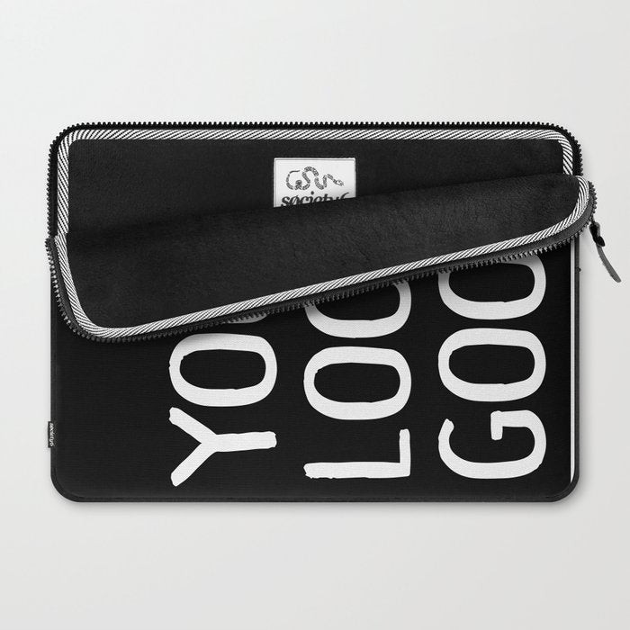 You Look Good Bathroom Art Laptop Sleeve Gallery Image 2