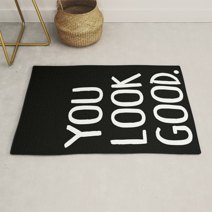 You Look Good Bathroom Art Rug Gallery Image 1