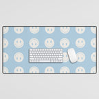 Happy Thoughts Baby Blue Desk Mat Gallery Image 1