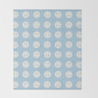 Happy Thoughts Baby Blue Throw Blanket Gallery Image 2