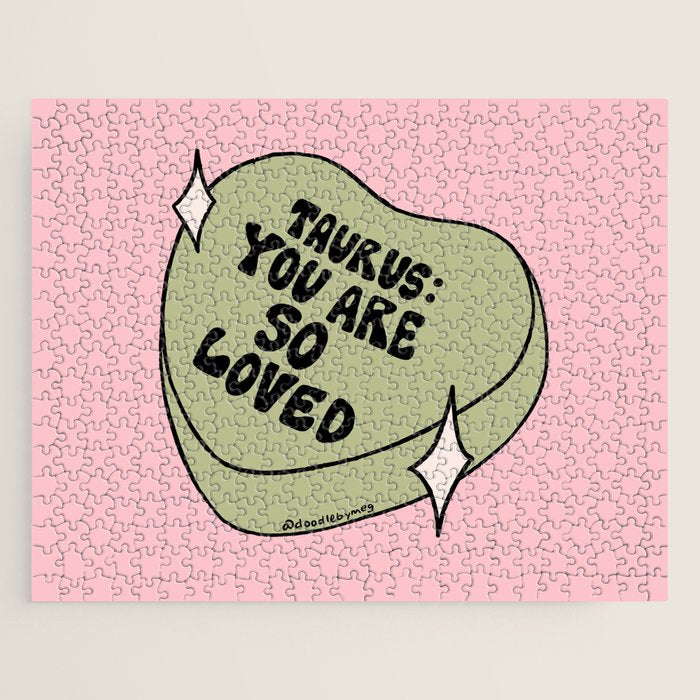 Taurus Conversation Heart Jigsaw Puzzle Gallery Image 1