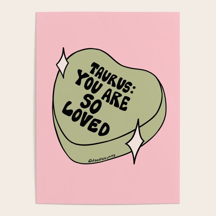 Taurus Conversation Heart Poster Gallery Image 4