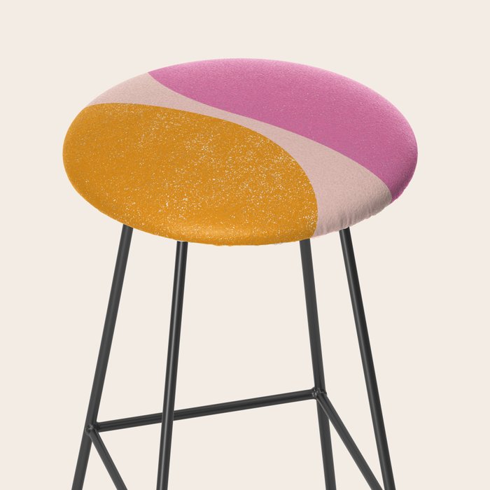 Arches in Peachy Orange and Pink - Summertime Stool Gallery Image 2