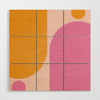 Arches in Peachy Orange and Pink - Summertime Wood Wall Art Gallery Image 1