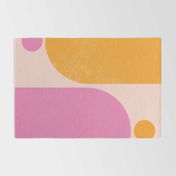 Arches in Peachy Orange and Pink - Summertime Rug Gallery Image 2