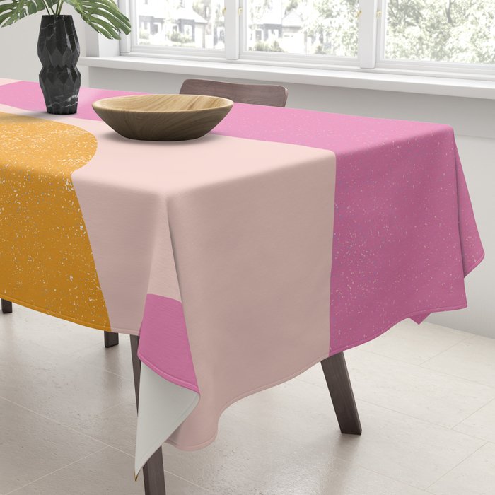 Arches in Peachy Orange and Pink - Summertime Tablecloth Gallery Image 3