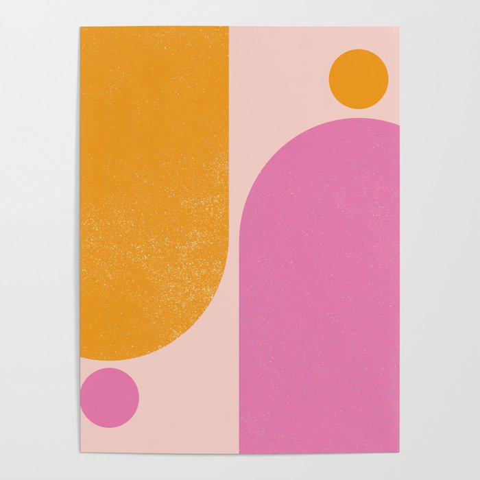 Arches in Peachy Orange and Pink - Summertime Poster Gallery Image 1