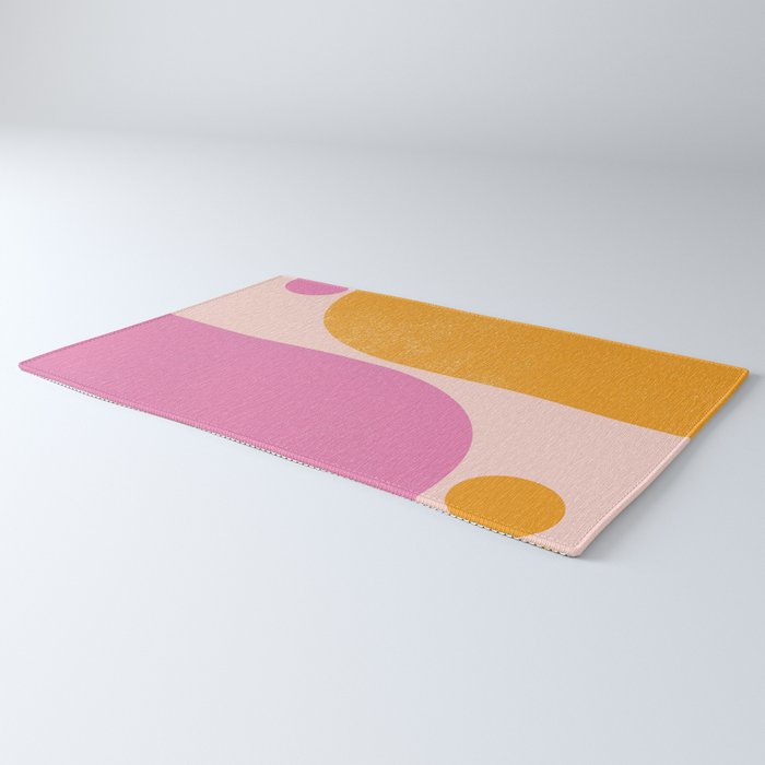 Arches in Peachy Orange and Pink - Summertime Rug Gallery Image 3