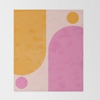 Arches in Peachy Orange and Pink - Summertime Throw Blanket Gallery Image 2