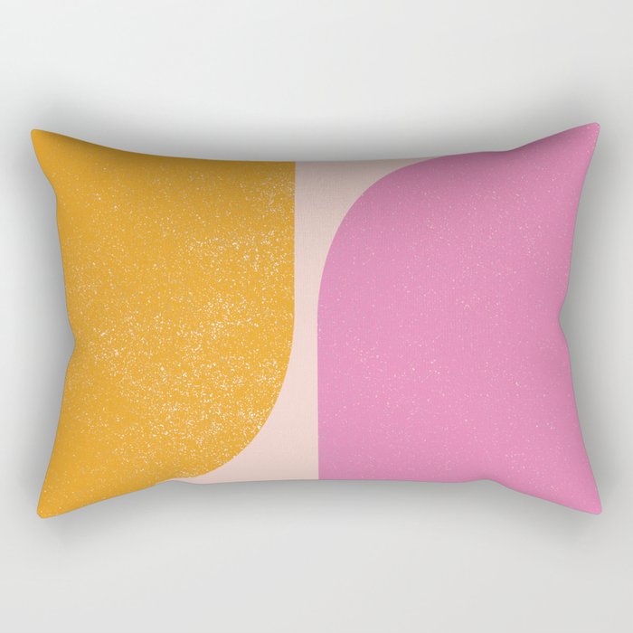 Arches in Peachy Orange and Pink - Summertime Rectangular Pillow Gallery Image 1