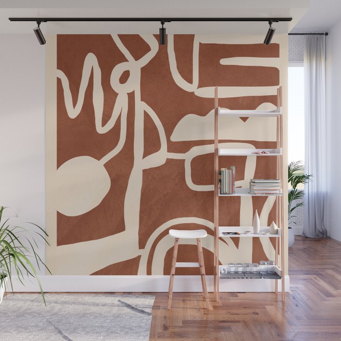 Abstract Lines 2 Wall Mural Gallery Image 1