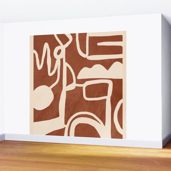 Abstract Lines 2 Wall Mural Gallery Image 2