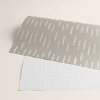 Boho Prints, Raindrops, Beige, Minimalism, Abstract Art Wrapping Paper Gallery Image 2