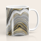 Black & Gold Agate Stone Coffee Mug Gallery Image 1