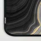 Black & Gold Agate Stone Laptop Sleeve Gallery Image 3