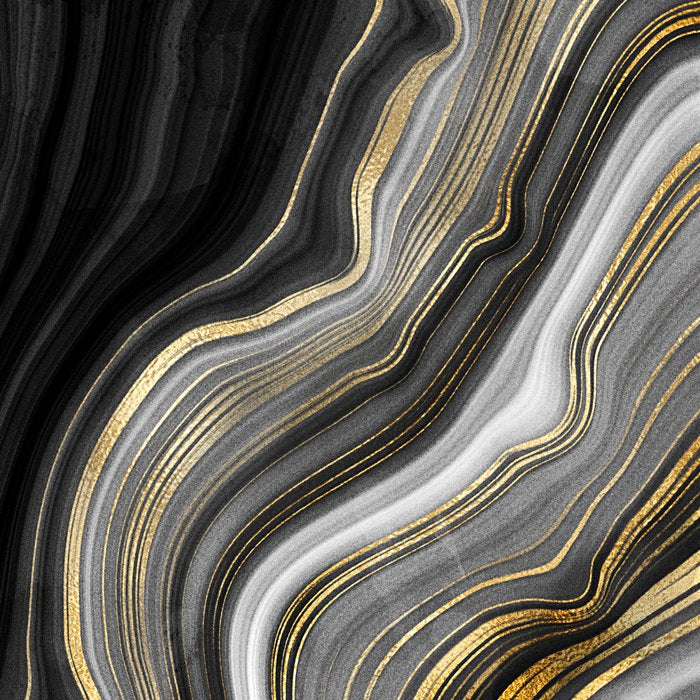 Black & Gold Agate Stone Coffee Mug Gallery Image 2