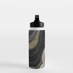 Black & Gold Agate Stone Water Bottle Gallery Image 3
