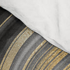 Black & Gold Agate Stone Comforter Gallery Image 4