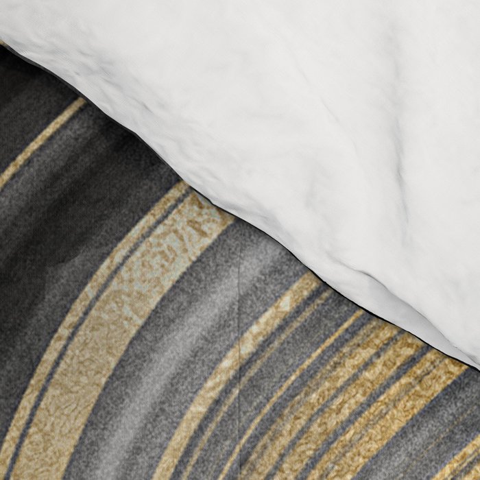 Black & Gold Agate Stone Comforter Gallery Image 4