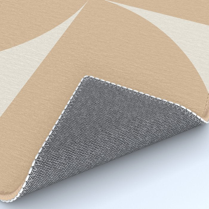 Bauhaus Mid Century Modern Geometric X Neutral Beige Rug Gallery Image 4