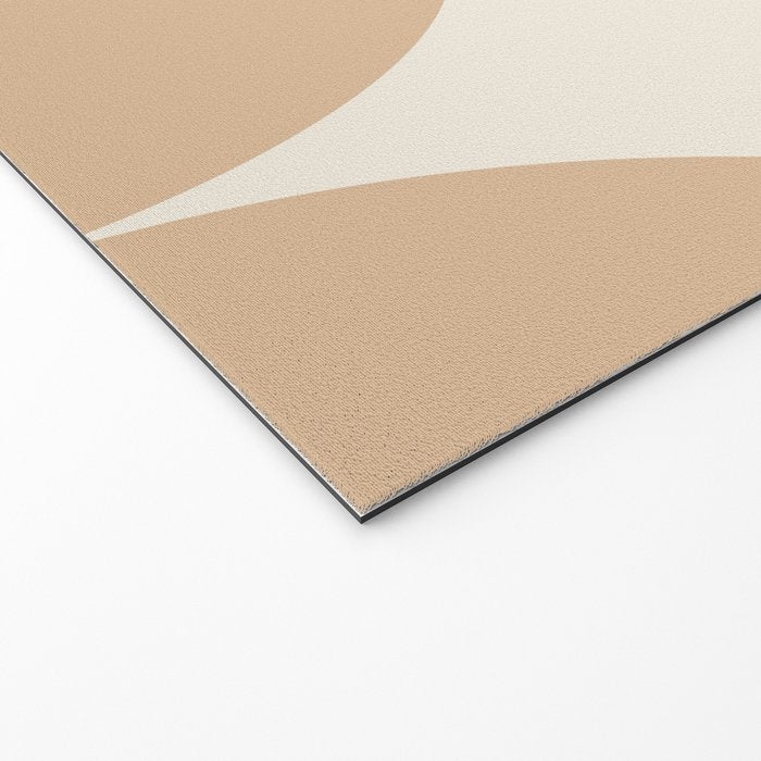 Bauhaus Mid Century Modern Geometric X Neutral Beige Welcome Mat Gallery Image 2