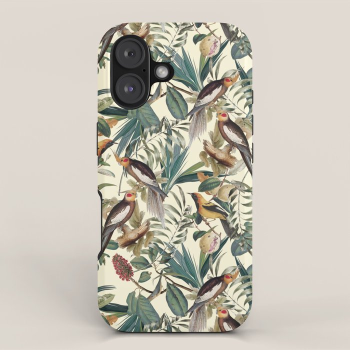 Floral and Birds Vintage Garden iPhone Case Gallery Image 1