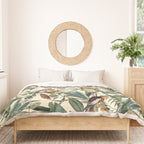 Floral and Birds Vintage Garden Duvet Cover Gallery Image 3