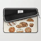 Le Pain Câest La Vie â Bread is Life French Bakery Illustration Laptop Sleeve Gallery Image 2