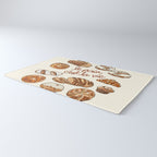Le Pain Câest La Vie â Bread is Life French Bakery Illustration Rug Gallery Image 3