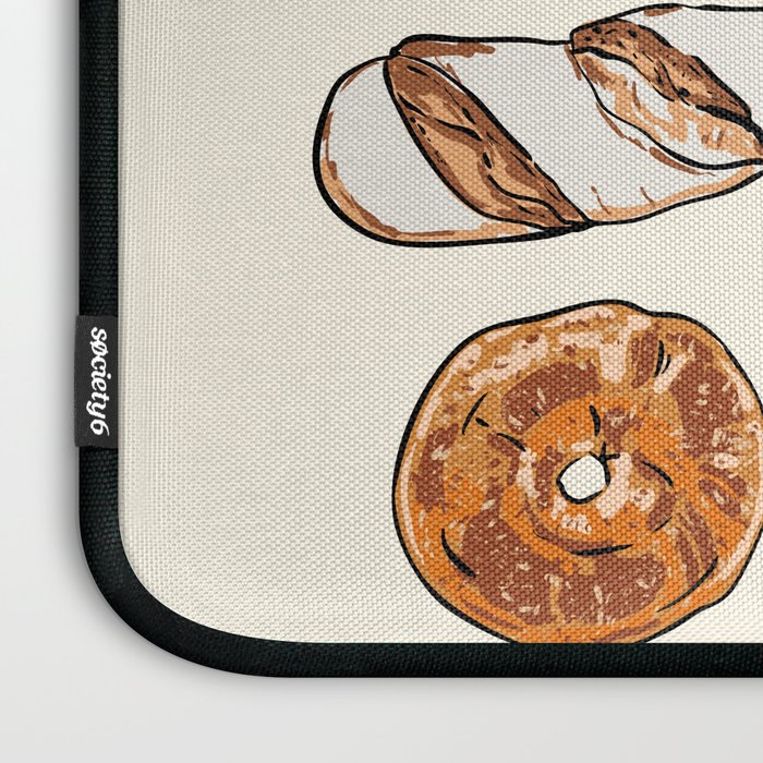 Le Pain Câest La Vie â Bread is Life French Bakery Illustration Laptop Sleeve Gallery Image 3