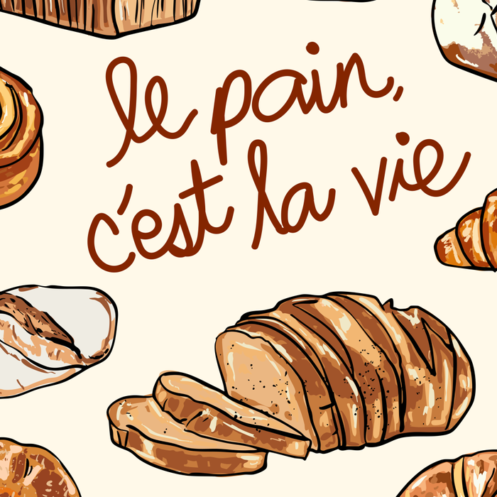 Le Pain Câest La Vie â Bread is Life French Bakery Illustration Coffee Mug Gallery Image 2