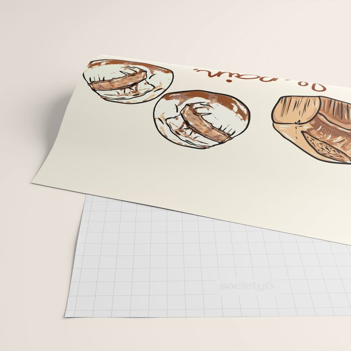 Le Pain Câest La Vie â Bread is Life French Bakery Illustration Wrapping Paper Gallery Image 2
