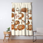 Le Pain Câest La Vie â Bread is Life French Bakery Illustration Window Curtain Gallery Image 5